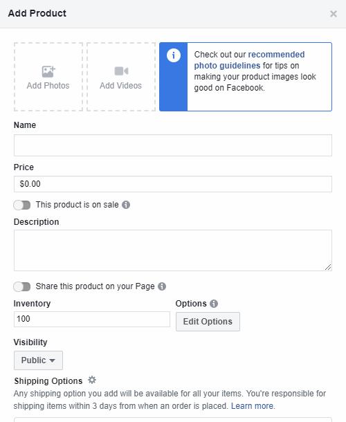 Facebook开店详细指南